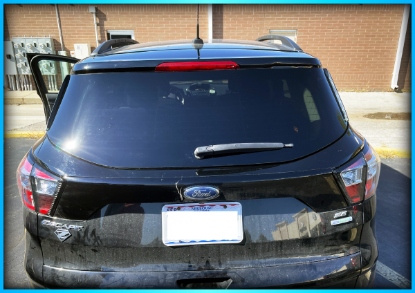 Ford Escape with brand new rear window