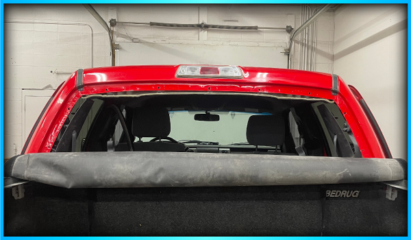 Ford Escape with broken rear window